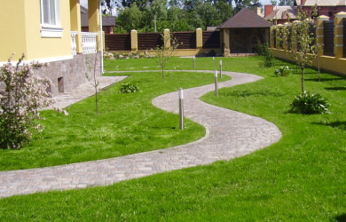 чистовая планировка участка под рулонный газон - фото - 1